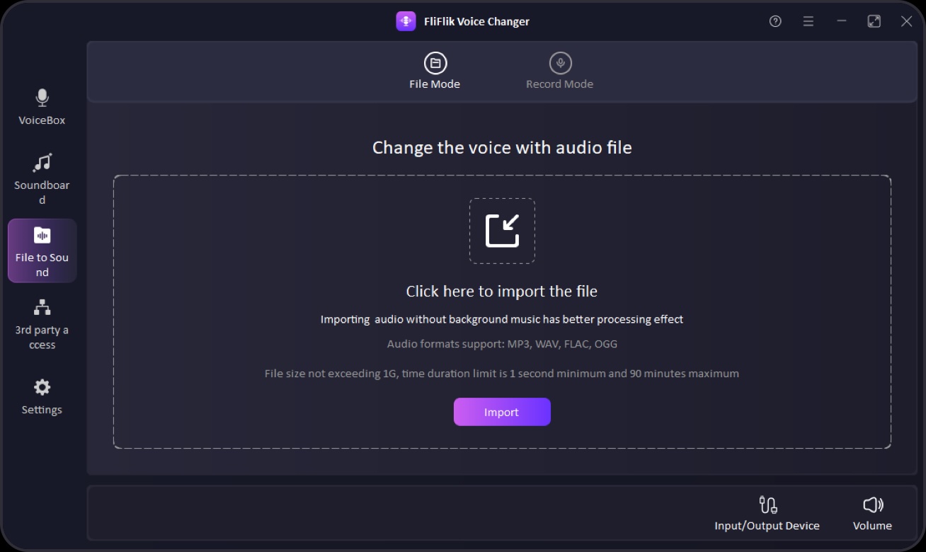 FliFlik Voice Changer 4.2.0 screenshot