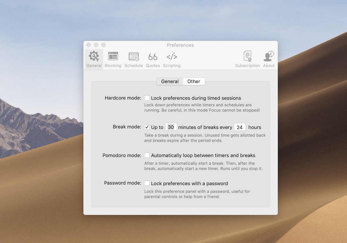 Focus Professional 1.11.0 screenshot