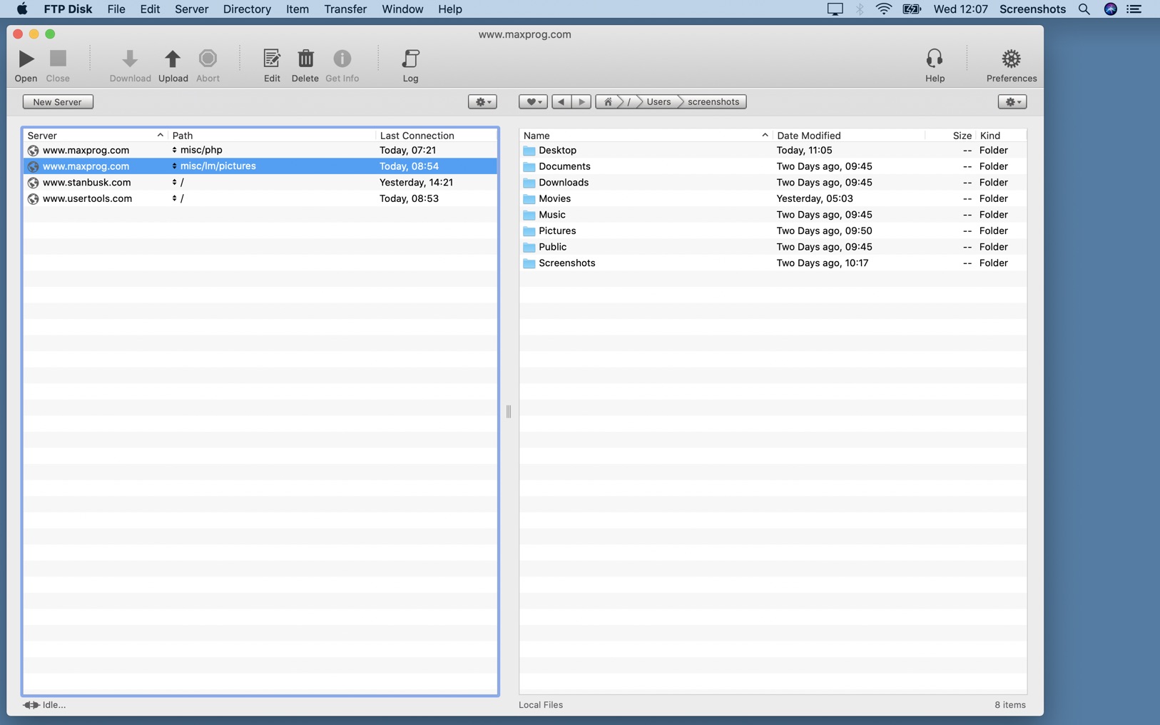 FTP Disk 1.5.2 screenshot