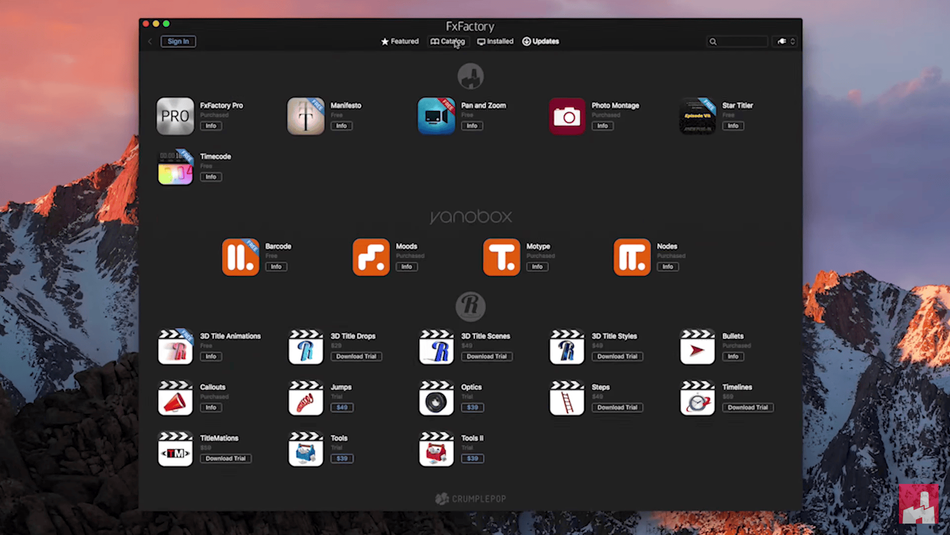 FxFactory Pro 7.0.4 – Visual effects for Final Cut Pro and other popular video editors. screenshot