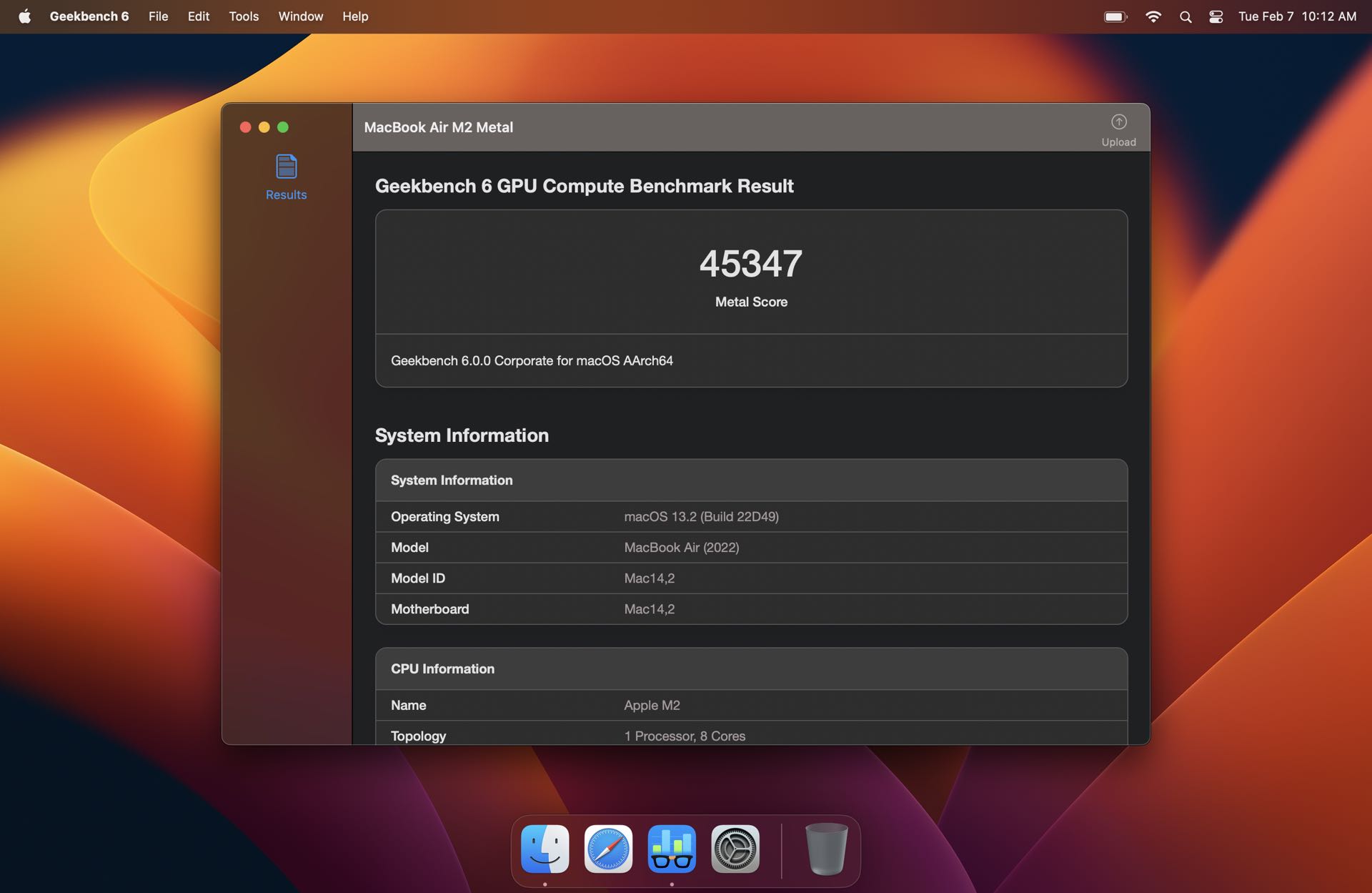 Geekbench 4.3.1 – Measure processor and memory performance and more. screenshot