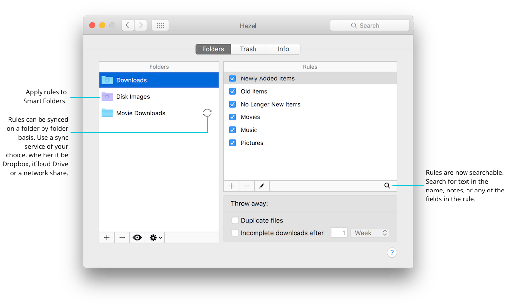 Hazel 6.1.2 screenshot
