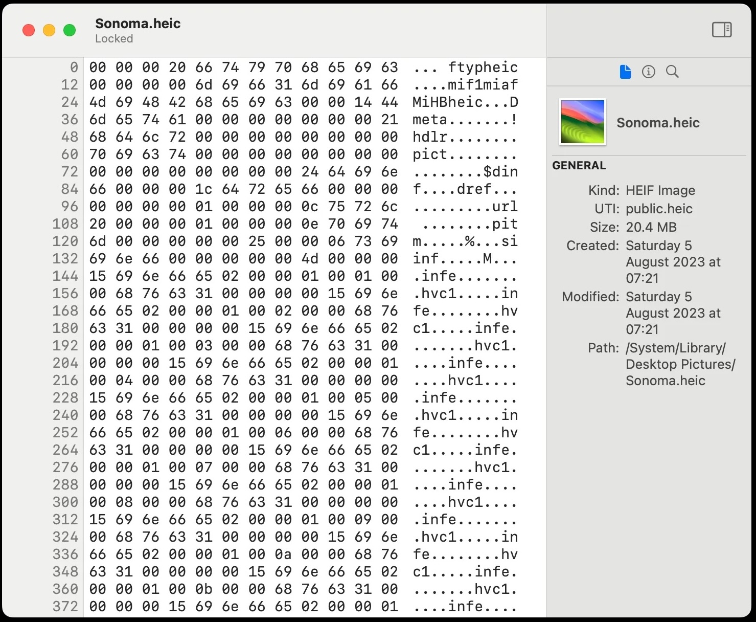 HextEdit 1.1 screenshot