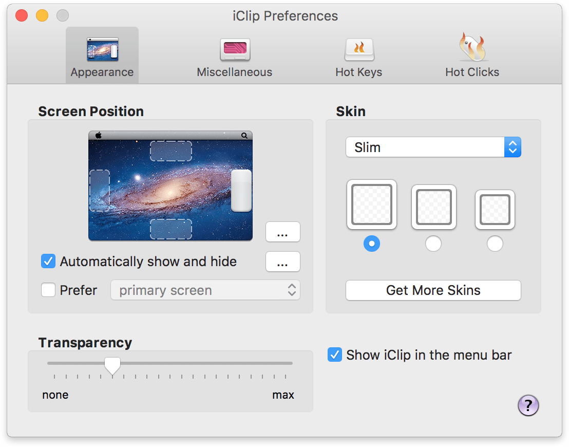 iClip 5.2.6b8 – Advanced clipboard for copying and pasting. screenshot