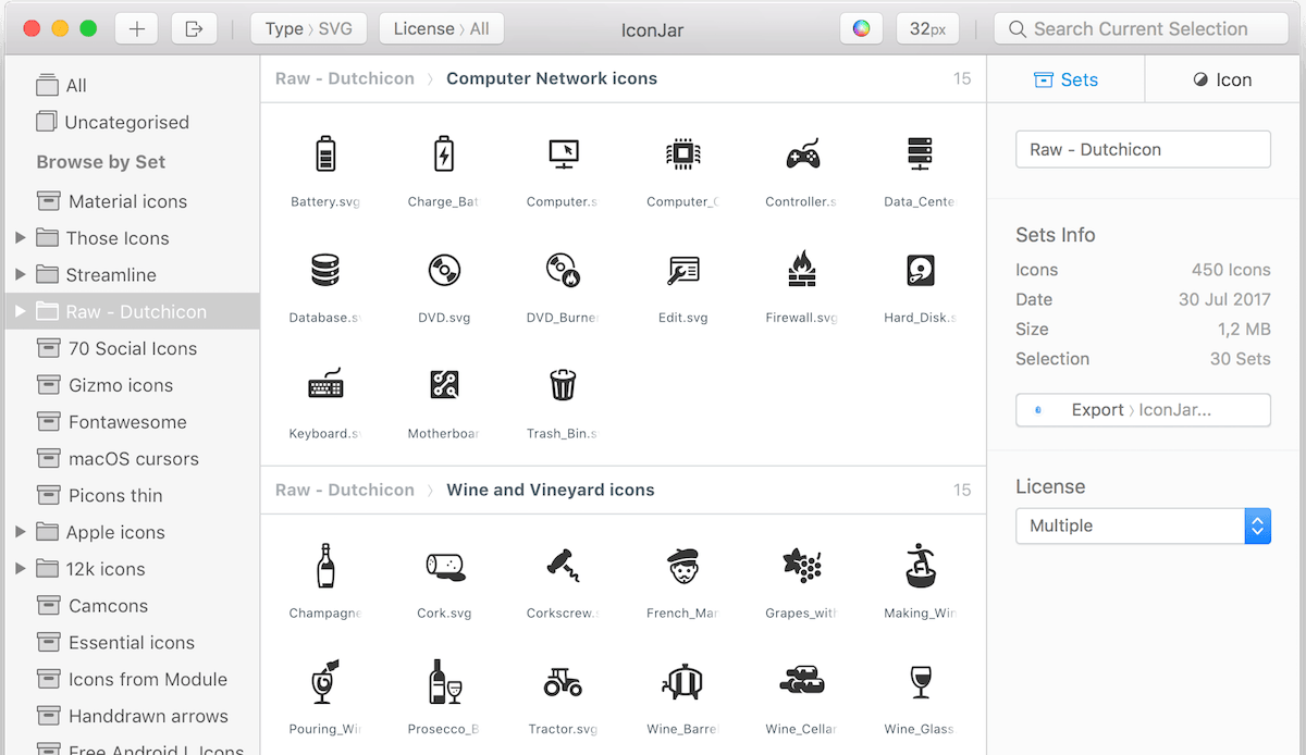 IconJar 2.11.4 screenshot