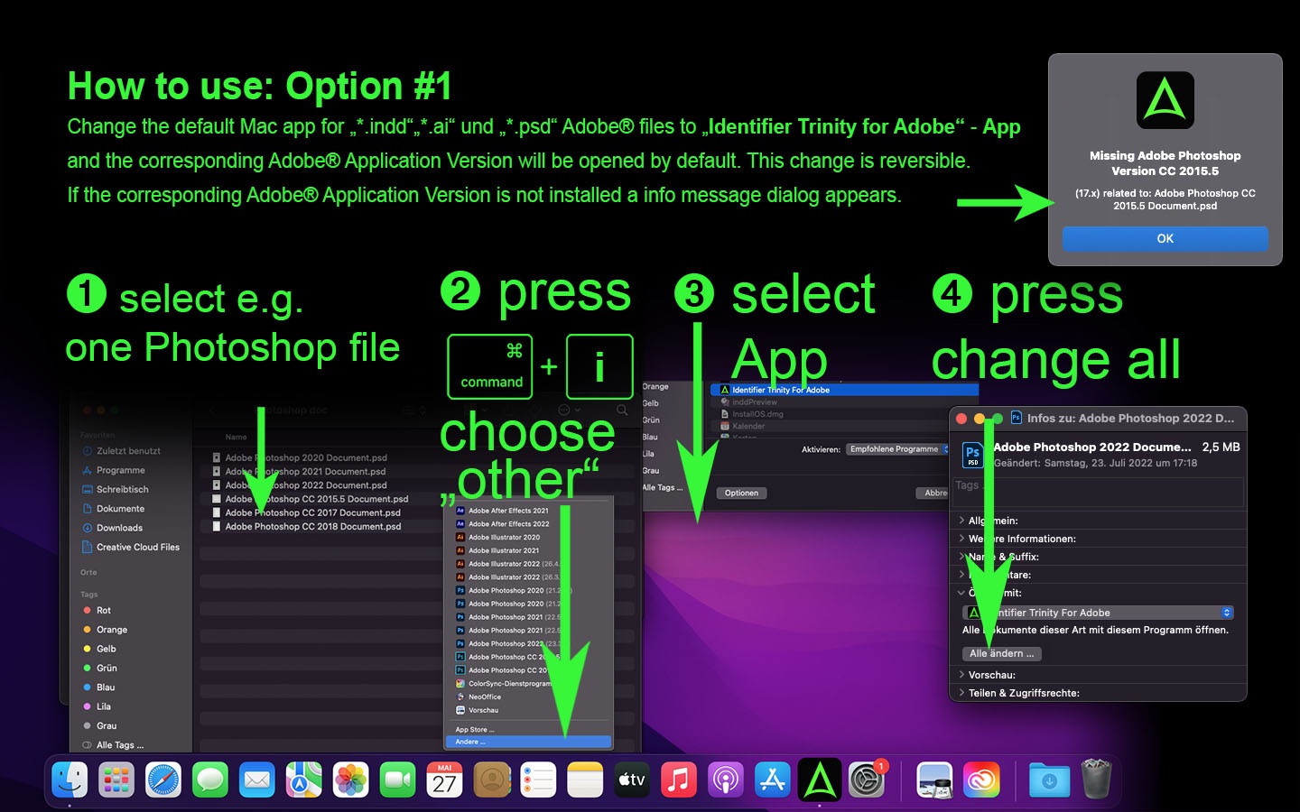 Identifier Trinity for Adobe 1.0.4 screenshot