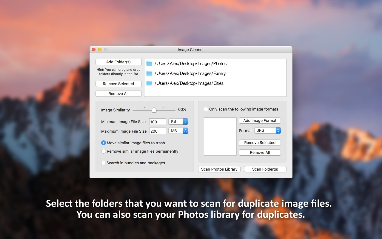 Image Cleaner 1.1.1 – Remove duplicate images. screenshot