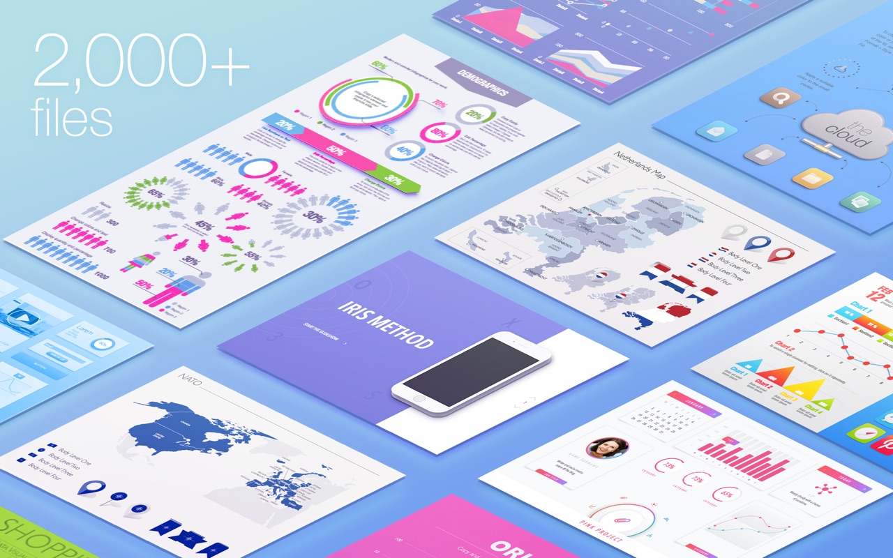 Infographics Templates for PPT 1.1.4 – Visualization graphics for PowerPoint. screenshot