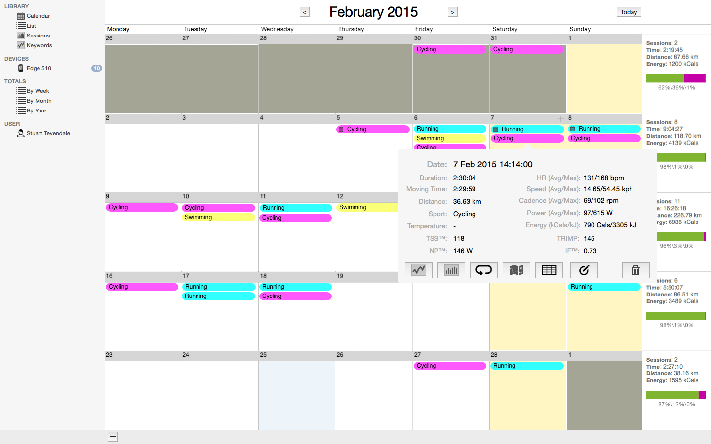 iSMARTtrain 4.1.1 – Athletic training log. screenshot