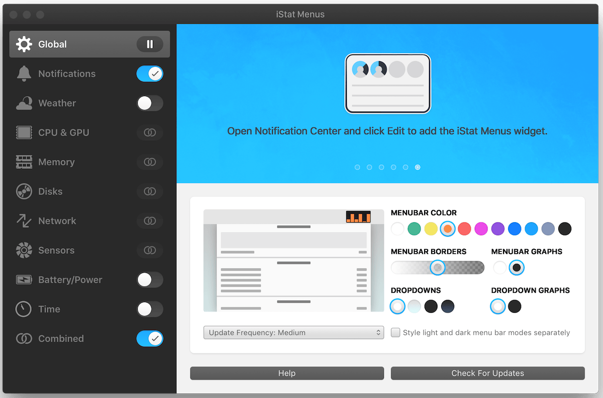 iStat Menus 6.73.1 (1240) screenshot