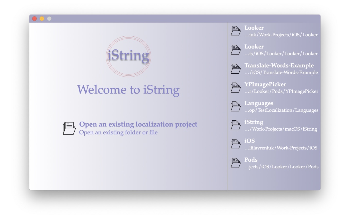 iString 2.2.6 screenshot