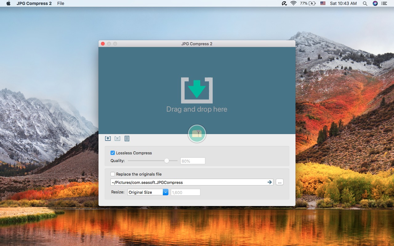 JPG Compress 2.2.0 – JPG compressor. screenshot