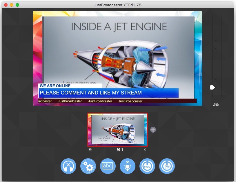 JustBroadcaster for YouTube 1.8 – Video streaming for YouTube. screenshot