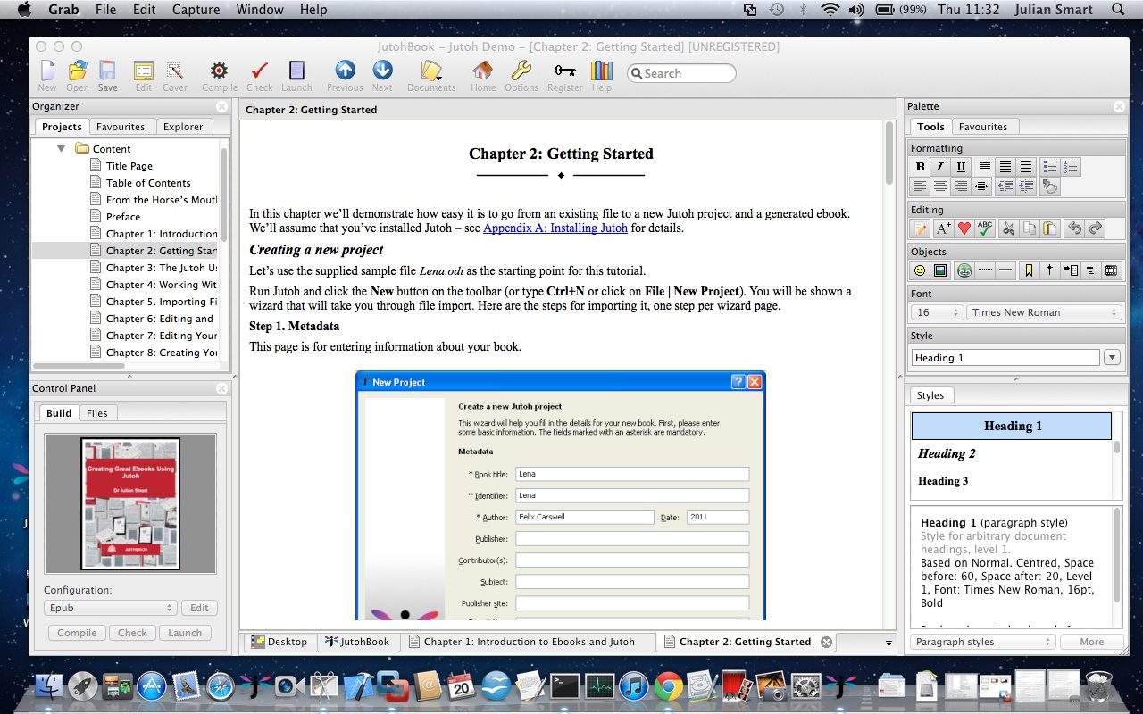 Jutoh 2.70 – Create e-books in formats for sale on Kindle and iBooks. screenshot