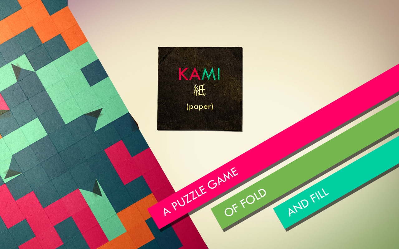 KAMI 1.1.0 – Paper-folding puzzle game. screenshot