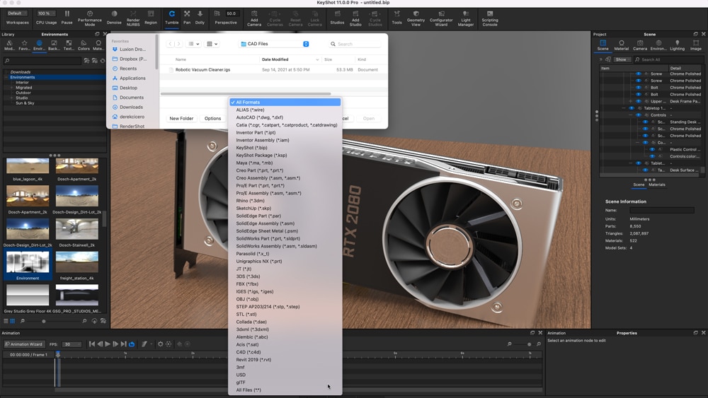 KeyShot Pro 7.3.37 – A CPU based standalone render engine for 3D data. screenshot
