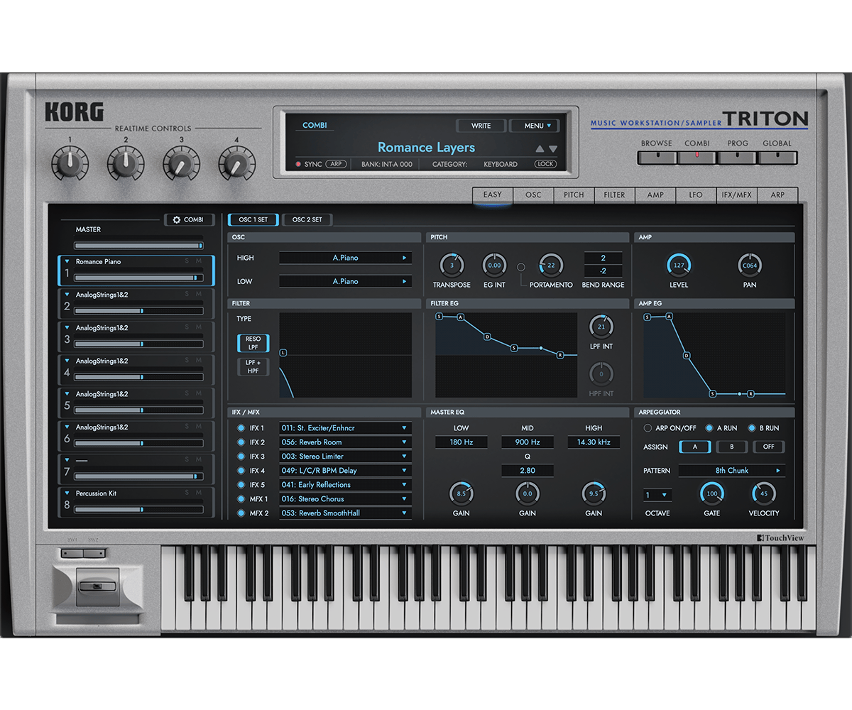 KORG TRITON Extreme 1.0 screenshot