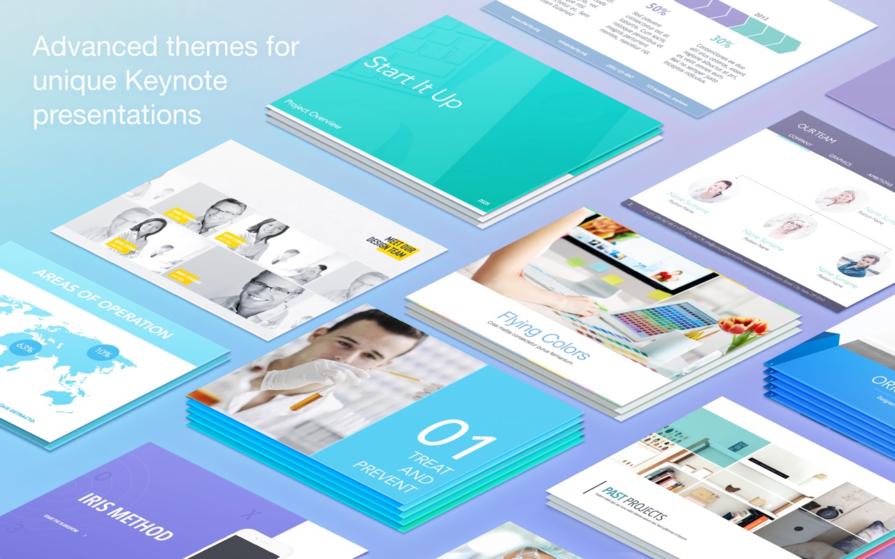 Layouts Lab  3.3.1 – Keynote themes with customizable elements. screenshot