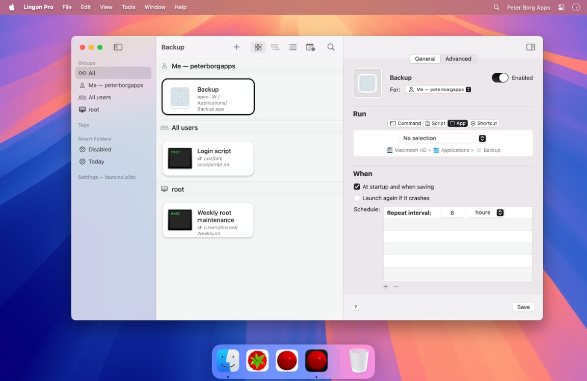 Lingon Pro 10.1.4 screenshot