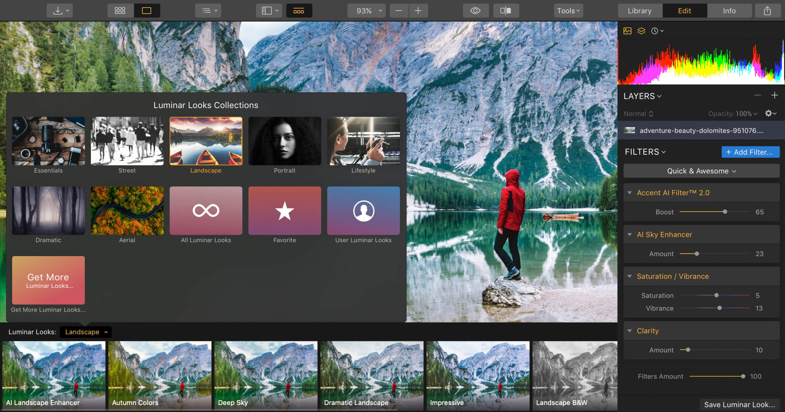 Luminar 4.3.5 screenshot