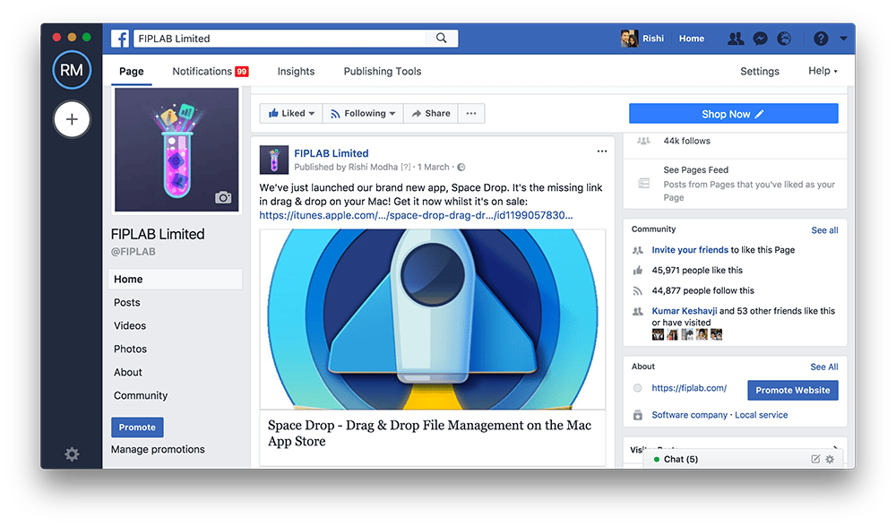 Made for Facebook 1.0.10 – The Most Powerful Facebook App for Mac. screenshot