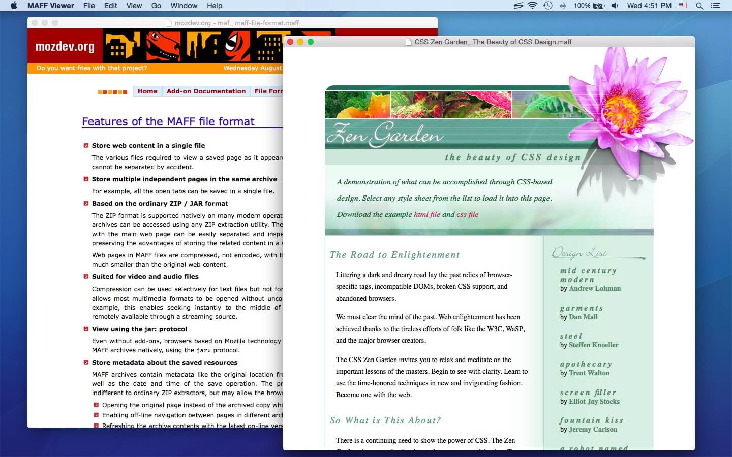 MAFF Viewer 1.2 screenshot