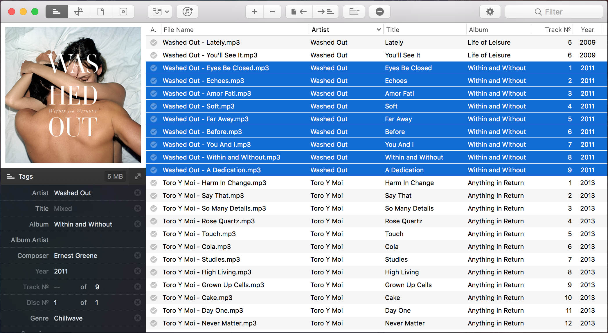 Meta 1.8 – Music tag editor. screenshot