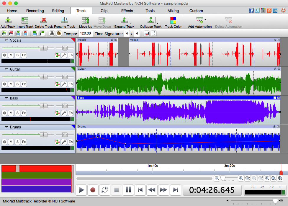 MixPad 10.61 screenshot