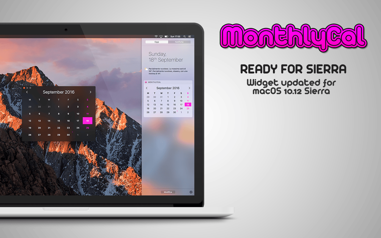 MonthlyCal 1.5.5 screenshot