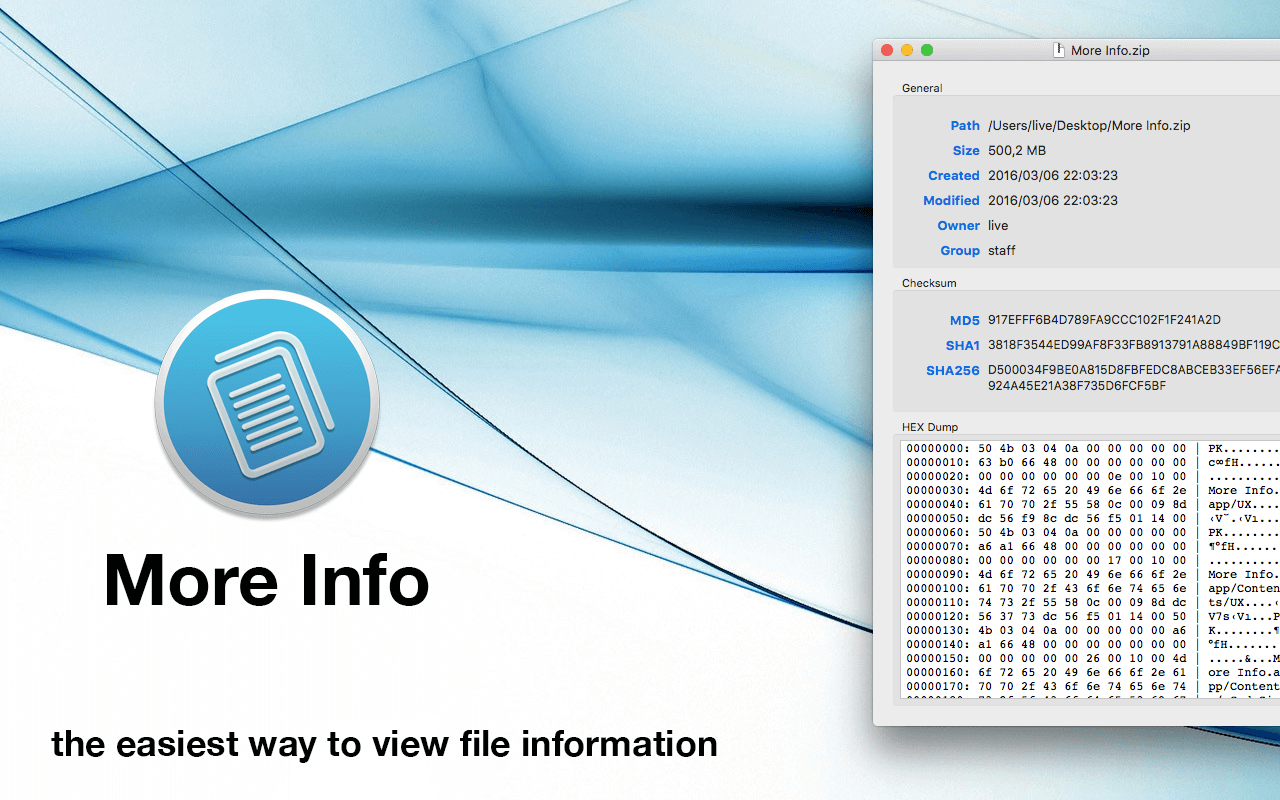More Info 1.2 screenshot