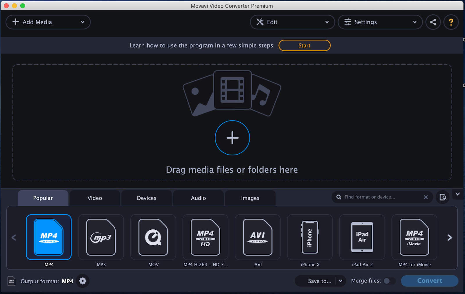 Movavi Video Converter 8.3.0 – Easy-to-use video and audio file converter. screenshot