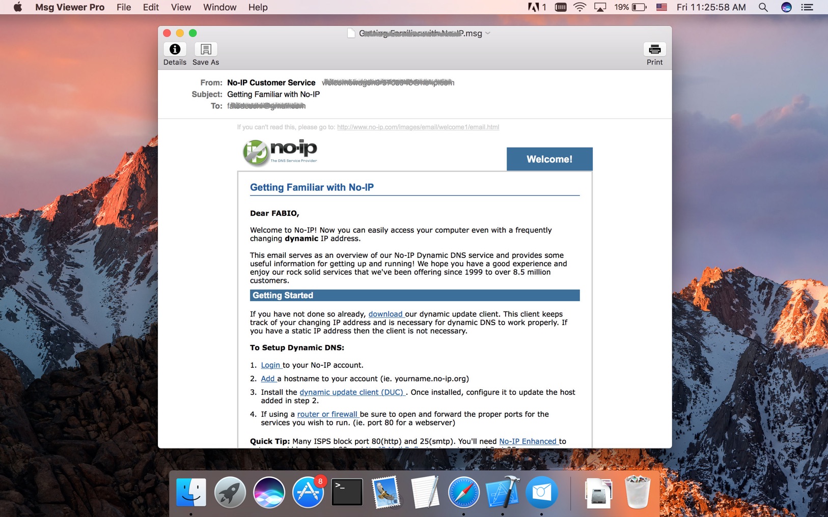 Msg Viewer Pro 2.5.2 screenshot
