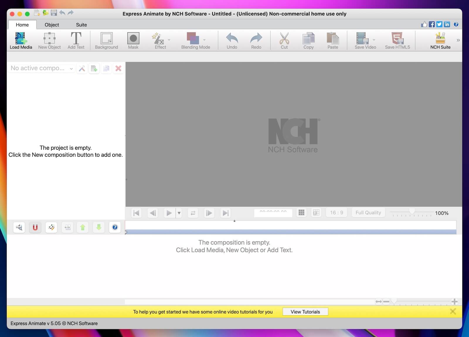 NCH Express Animate 5.05 screenshot