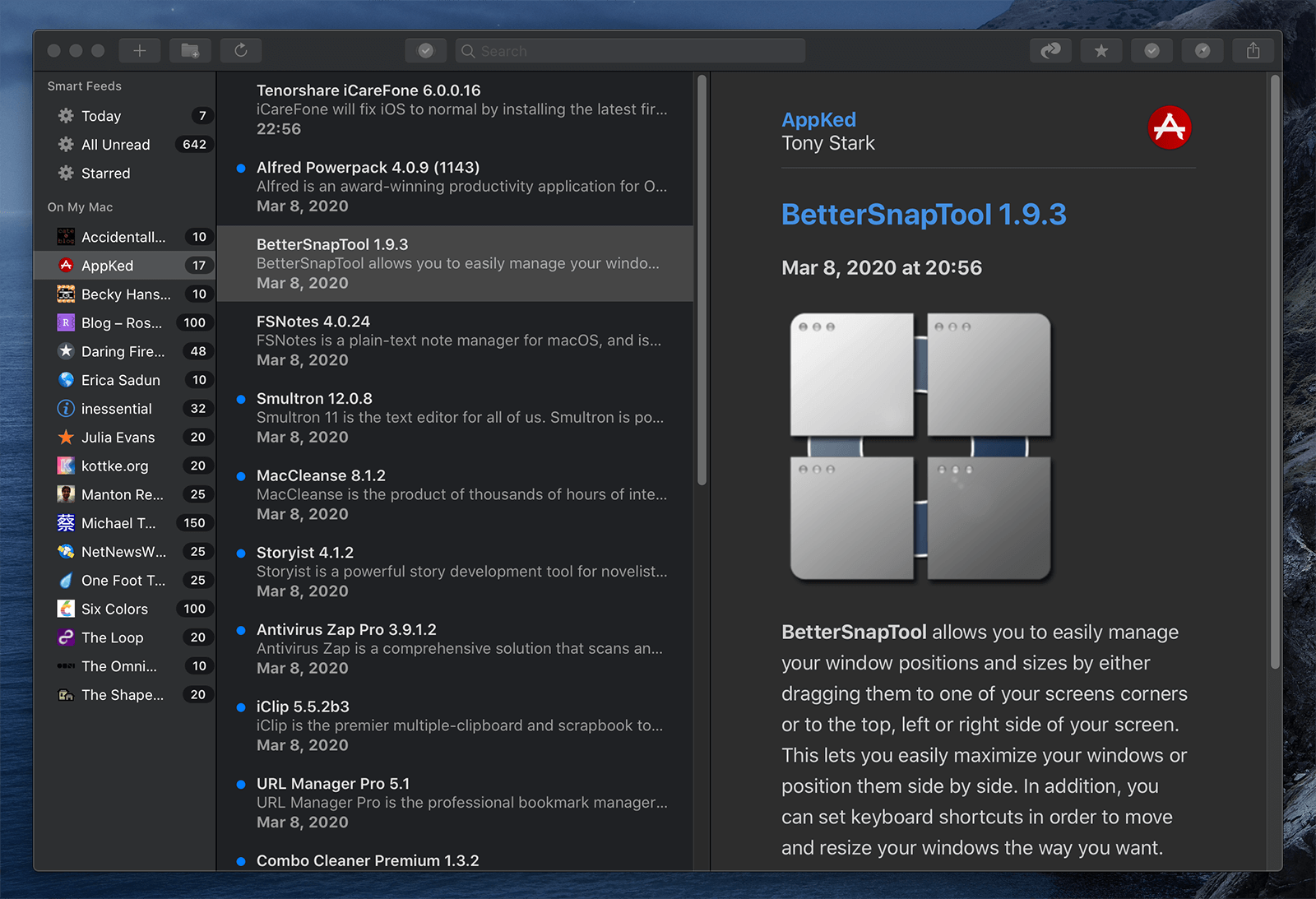 NetNewsWire 6.0.3b2 screenshot