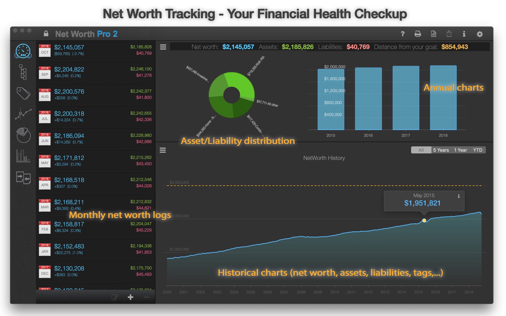 NetWorth Pro 2 v3.4.2 screenshot