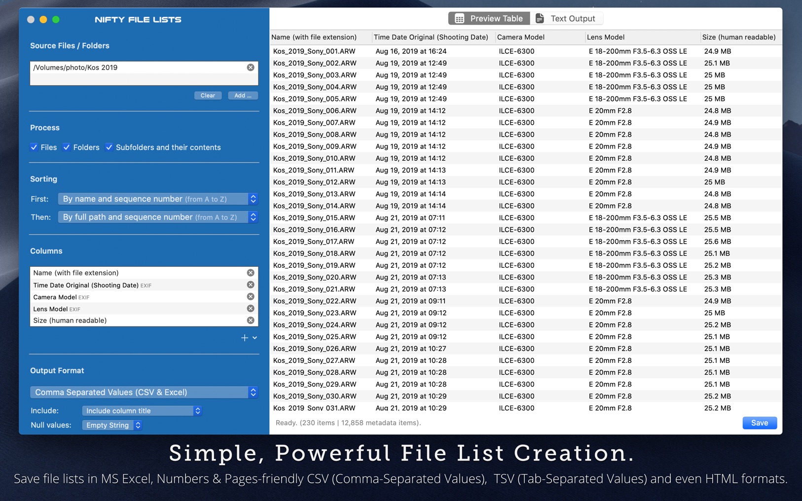 Nifty File Lists 1.12 screenshot