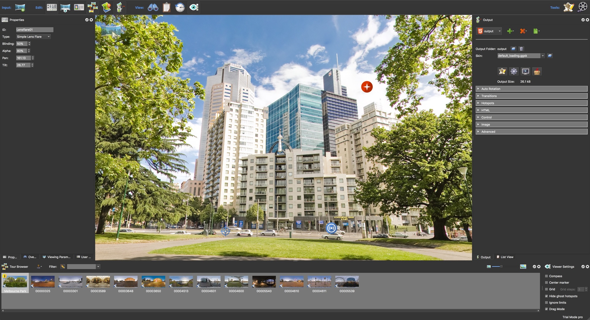 Pano2VR 6.0.1 – Converts panoramic images into HTML5, Flash, or QTVR. screenshot