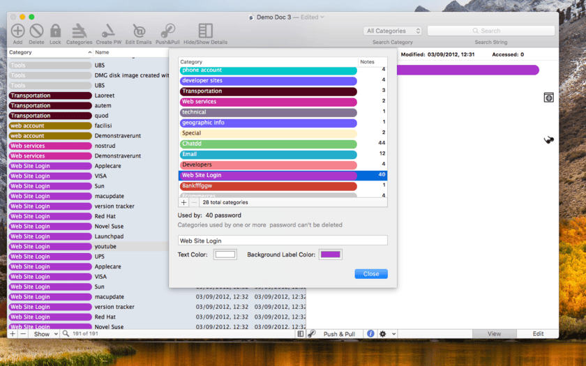Password Repository 4.3.2 screenshot