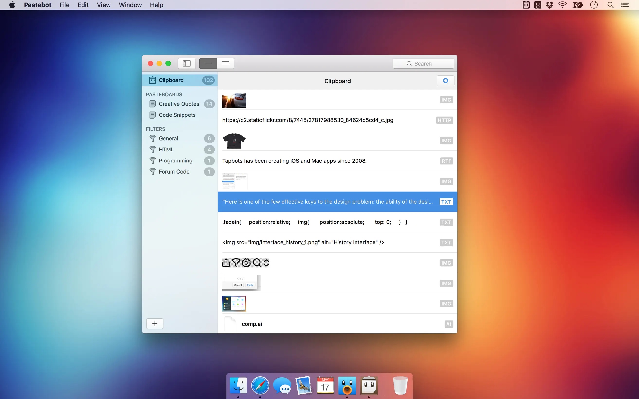 Pastebot 2.4.8 screenshot