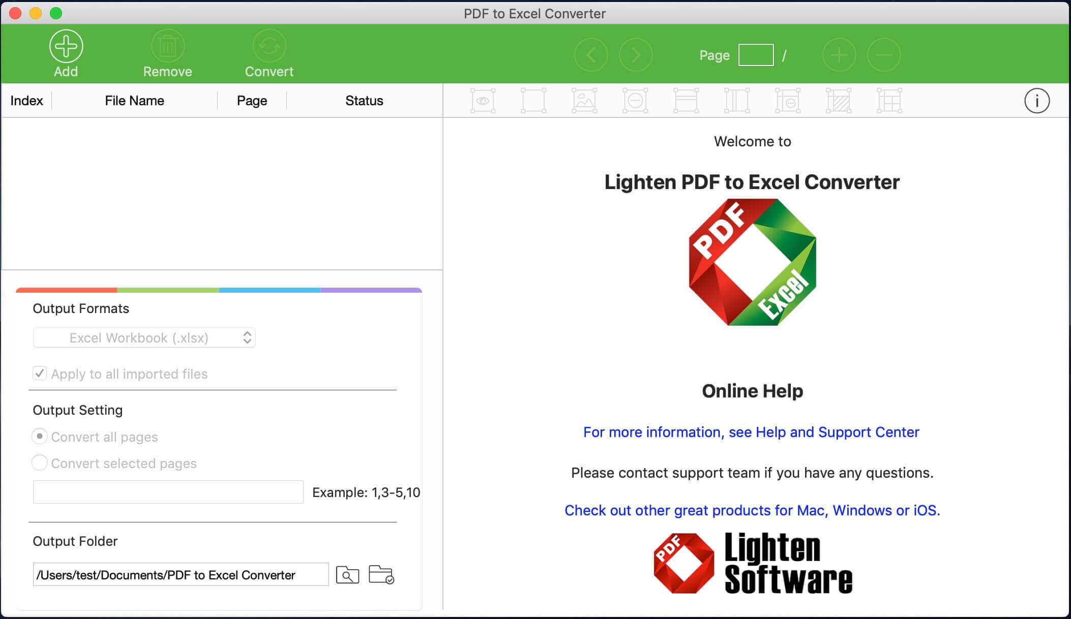 PDF to Excel Converter 6.2.1 fix screenshot