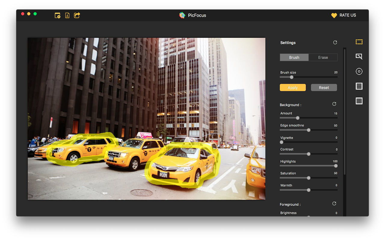 PicFocus 2.3 – Blur your images. screenshot