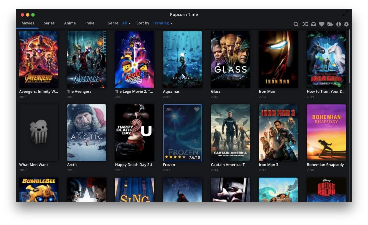 Popcorn Time 0.4.4 screenshot