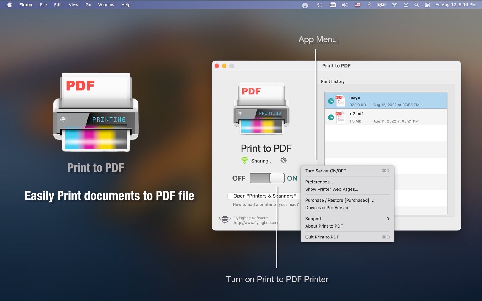 Print to PDF Pro 6.7.8 screenshot