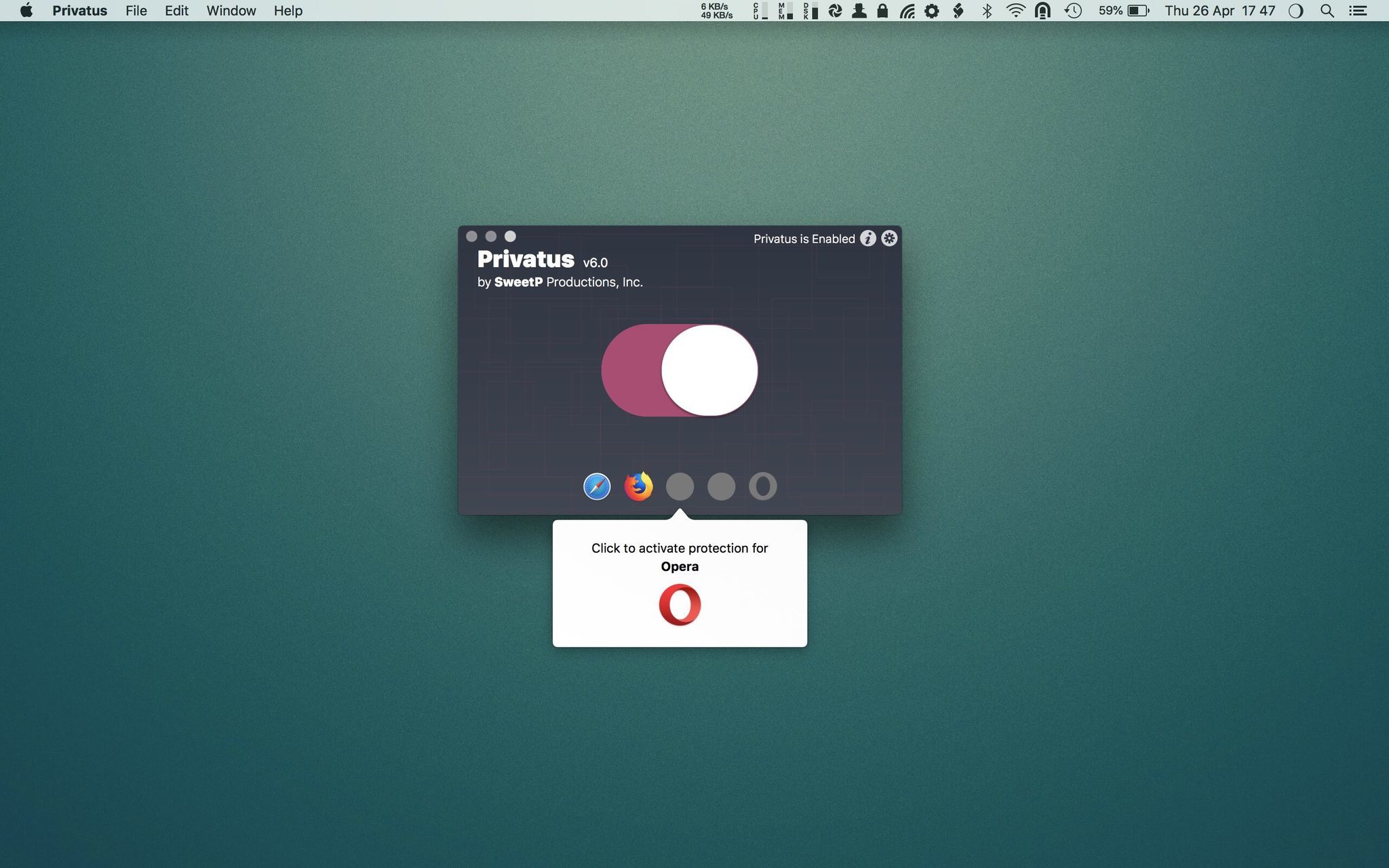 Privatus 7.3.3 screenshot