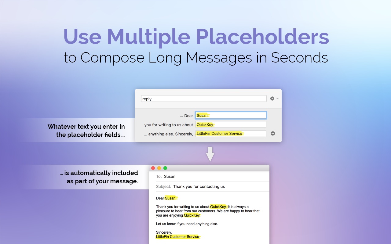 QuickKey 2.0 – Text Expansion. screenshot