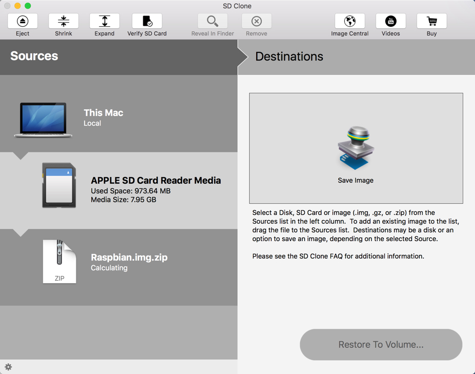SD Clone Pro 3.2 screenshot
