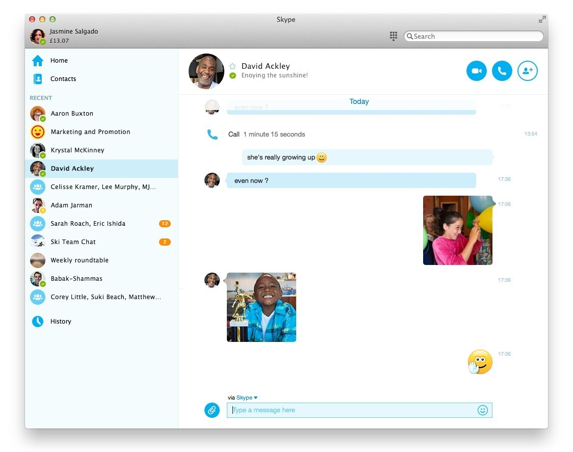 Skype 8.100.0.203 (Bing AI) screenshot