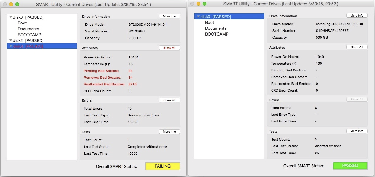 SMART Utility 3.2.7 screenshot