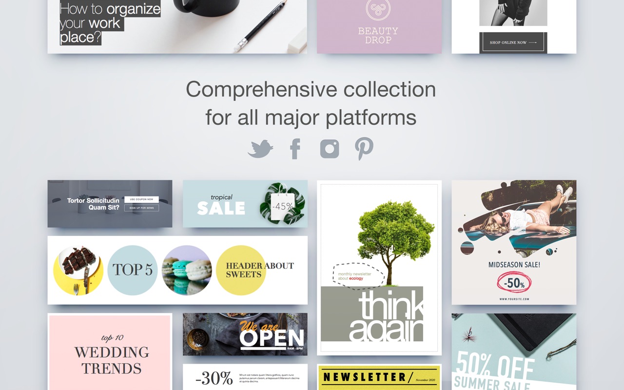 Social Media Lab – Templates 1.3 – Templates for Apple Pages. screenshot