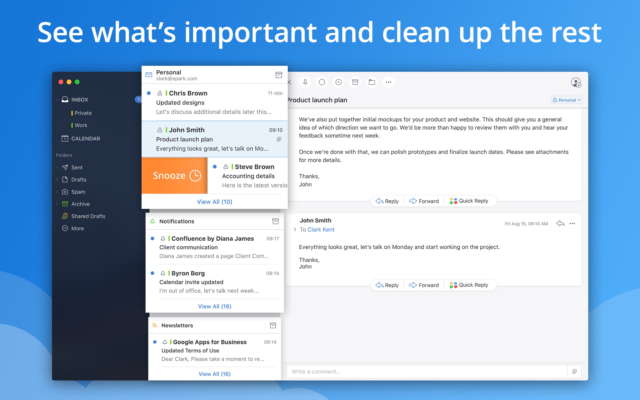 Spark Desktop 3.25.1 screenshot